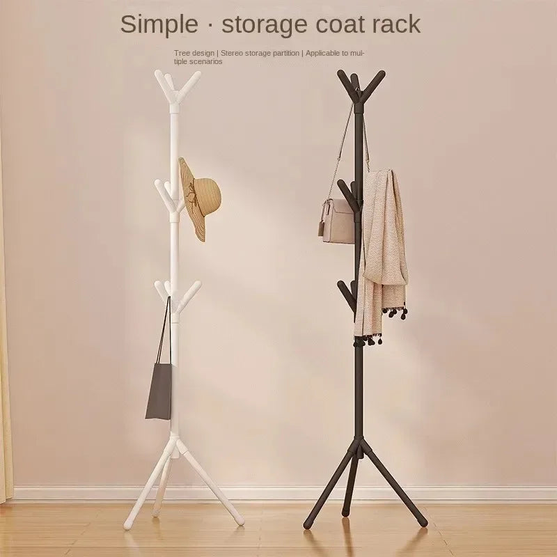 Tree Branch Clothes Rack Stand – Multi-Hook Mobile Coat Rack for Living Room & Home Storage