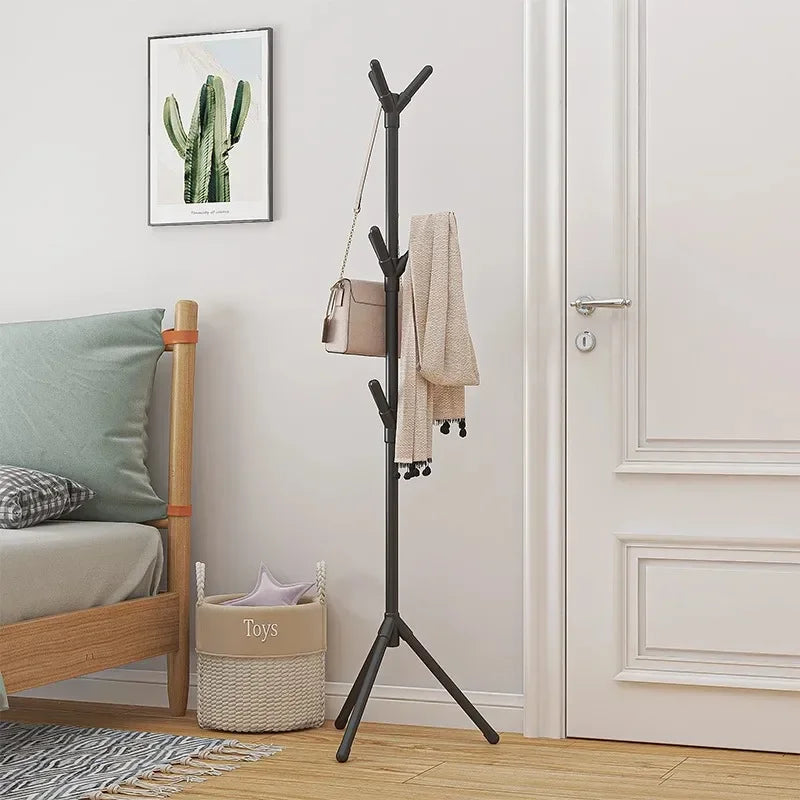 Tree Branch Clothes Rack Stand – Multi-Hook Mobile Coat Rack for Living Room & Home Storage